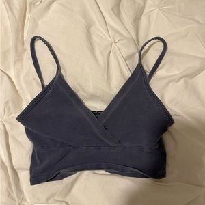 blue brandy melville amara tank top